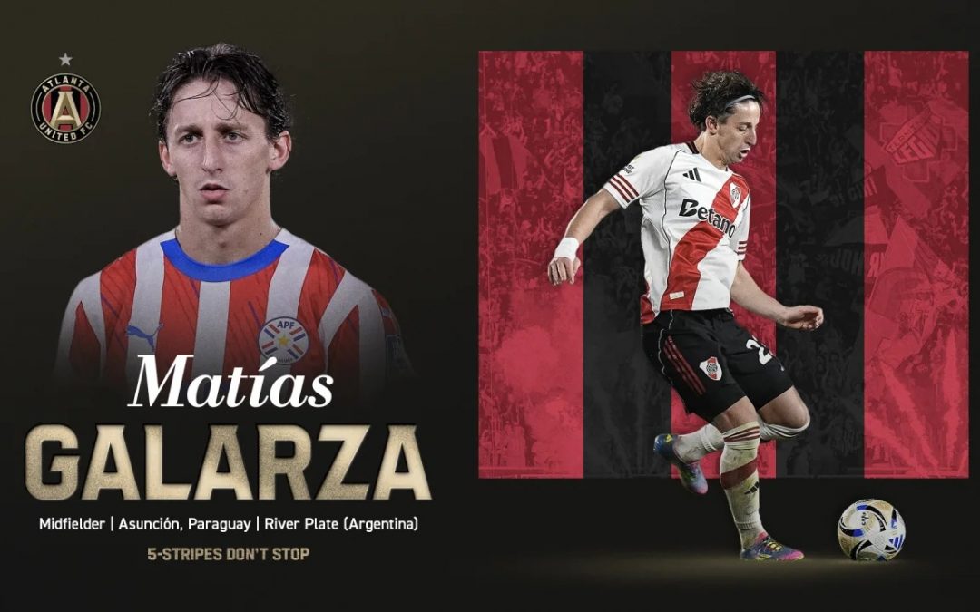 Galarza dejó River Plate y fue presentado en su nuevo club: Atlanta United