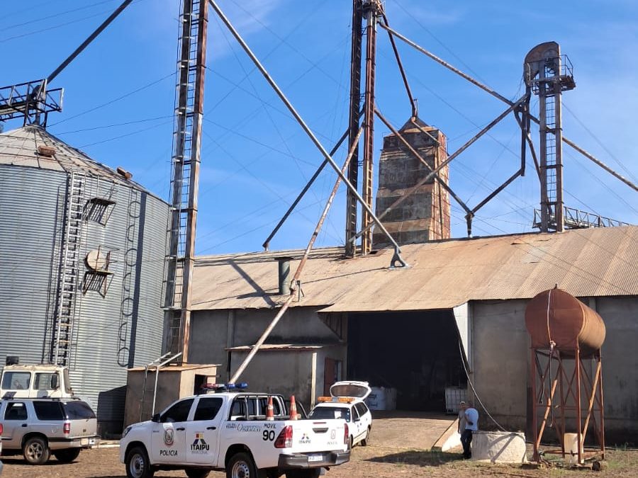 Trabajador falleció tras caer al foso de un elevador de granos en Yguazú