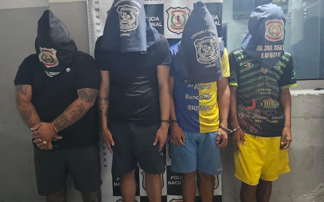 Detienen a seis presuntos delincuentes en Luque