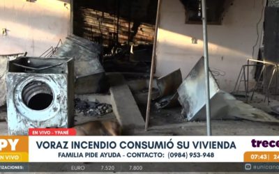 Familia apela a la solidaridad ciudadana tras incendio de vivienda
