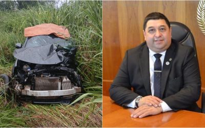 Muere agente fiscal en violento choque en Caaguazú