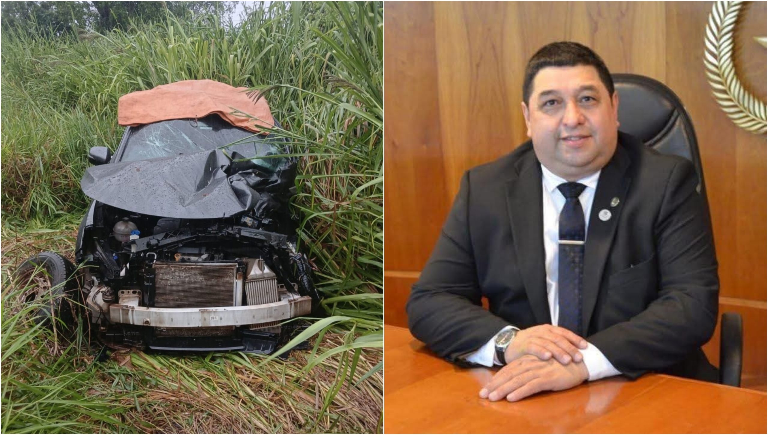 Muere agente fiscal en violento choque en Caaguazú