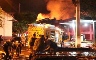 Incendio consume depósito de Capasa en Asunción