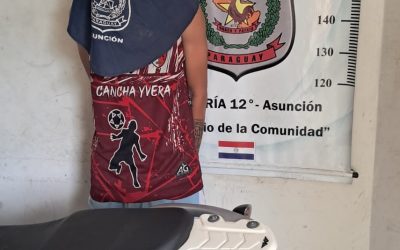 En control preventivo, detienen a joven con motocicleta robada