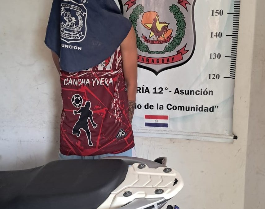 En control preventivo, detienen a joven con motocicleta robada