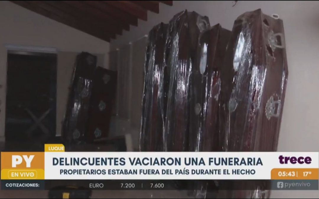 Delincuentes desmantelan una exfuneraria en Luque