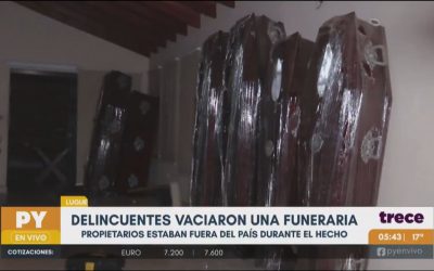 Delincuentes desmantelan una exfuneraria en Luque