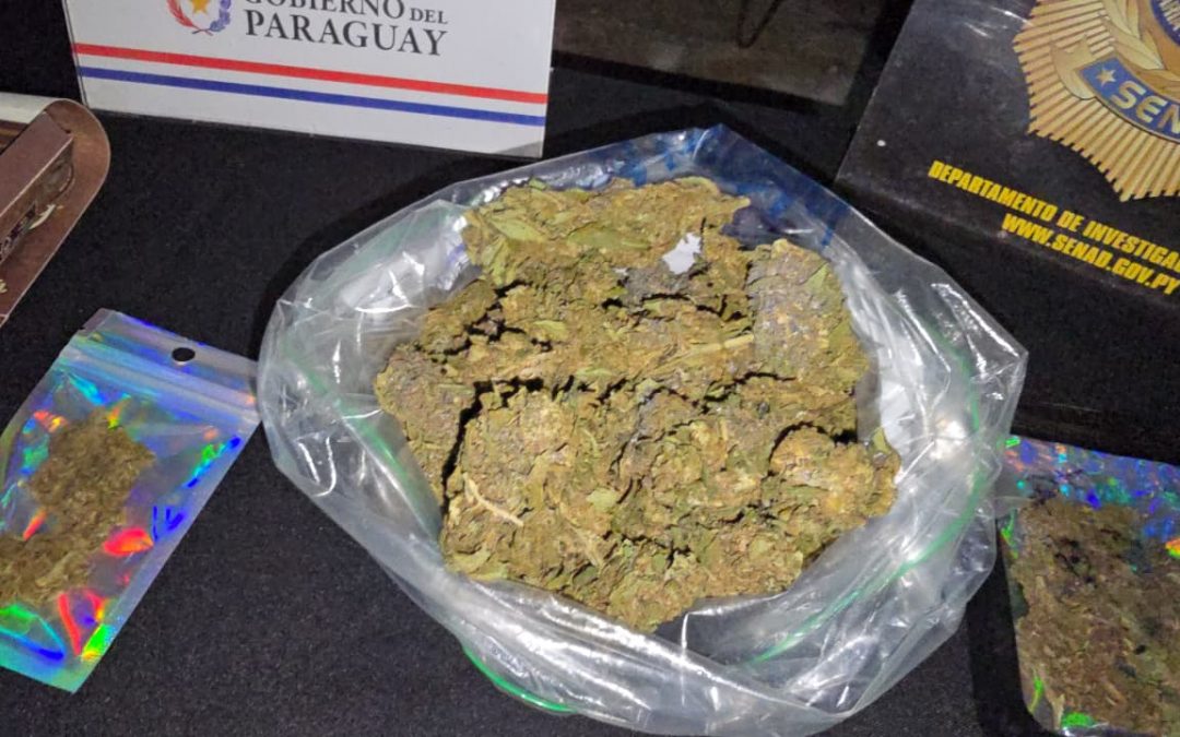 Cae joven que vendía marihuana premium en Asunción