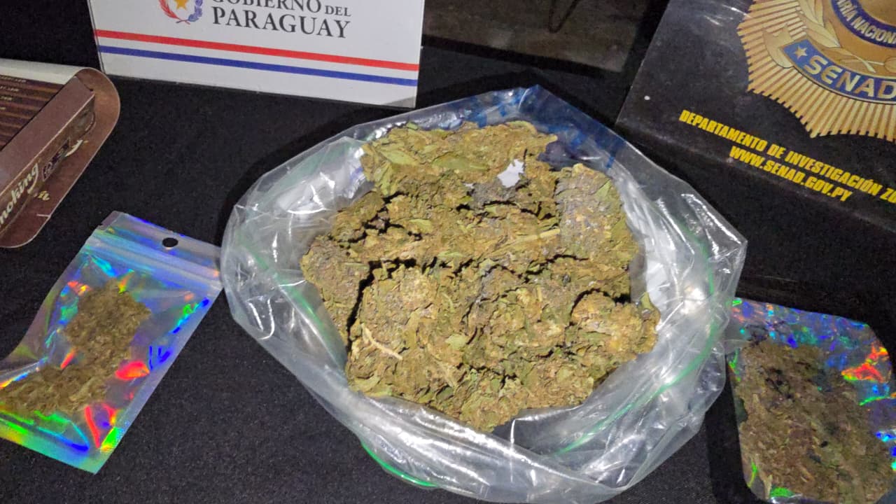 Cae joven que vendía marihuana premium en Asunción