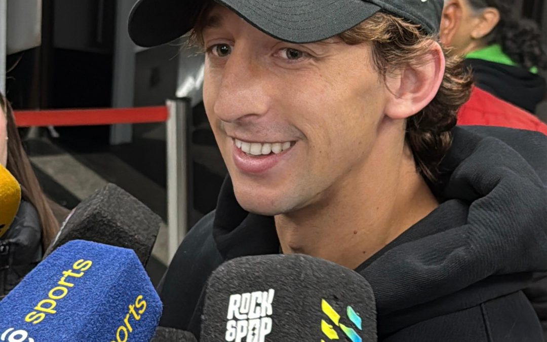 Galarza llegó al país para sumarse a la Albirroja: “Vengo feliz y con ritmo”