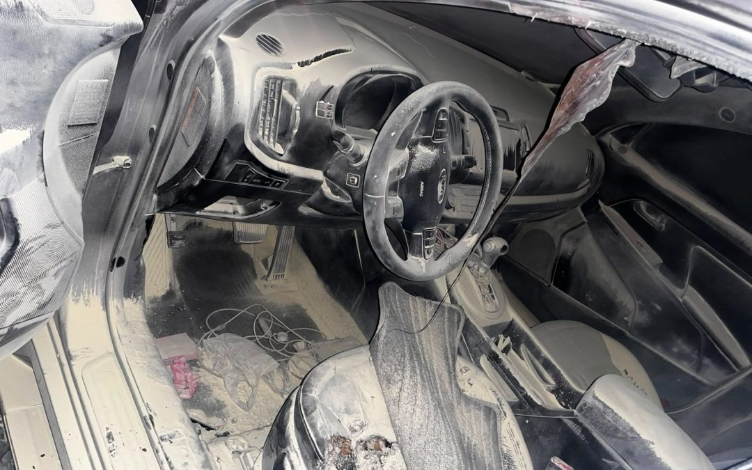 Tras captura de “La Vaca”, intentaron incendiar su camioneta