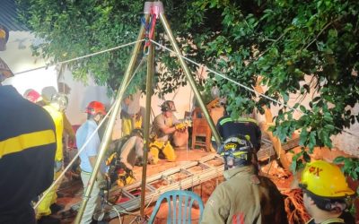 Derrumbe de pozo deja un trabajador fallecido