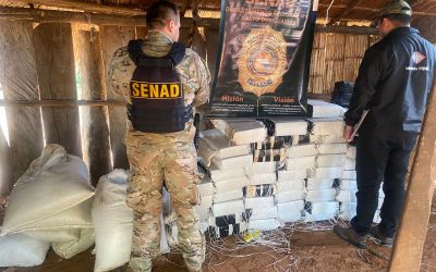 Incautan más de media tonelada de marihuana en depósito narco en Villa Ygatimí