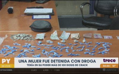 En La Chacarita detuvieron a una mujer con 100 dosis de crack